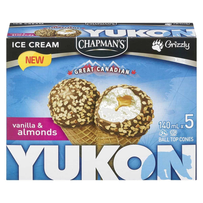 YUKON VANILLA ALMOND CONE [12 pkg]