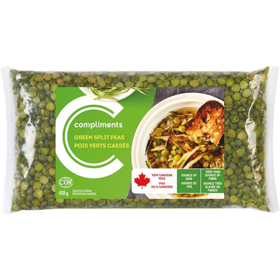 COMPLIMENTS GREEN SPLIT PEAS [450 g]