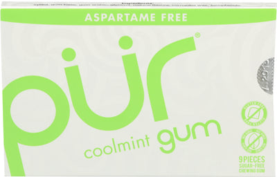 Pur Sugar-Free Coolmint Chewing Gum, 9 pieces