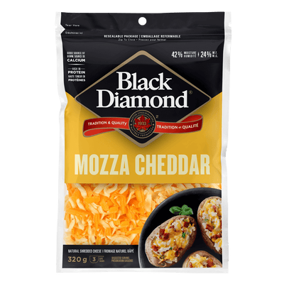 BD SHREDS MOZZ CHEDDAR [320 g]