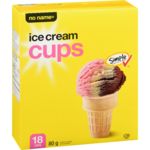 NO NAME ICE CREAM CUPS [18 pkg]