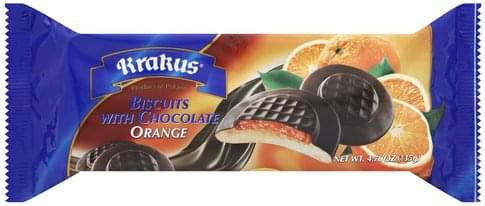 KRAKUS CHOC ORANGE   BISCUIT [135 g]