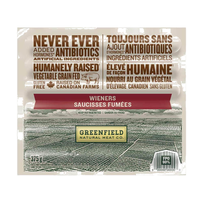 GREENFIELD NATURAL WIENERS [375 g]