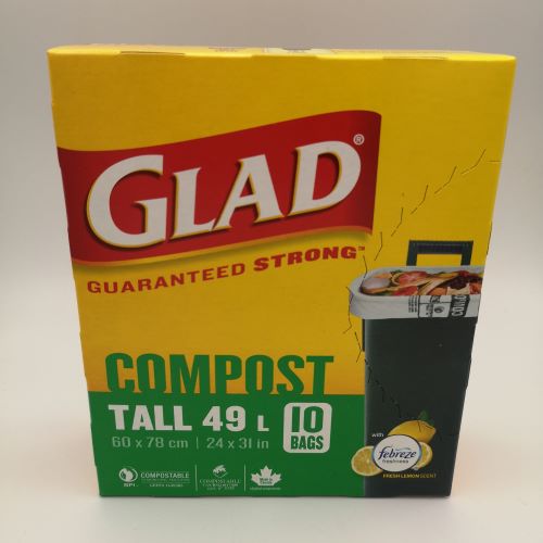 GLAD COMPOSTABLE BAGS [10 pkg]