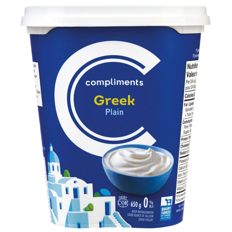 COMP PLAIN GREEK YOGURT [650 g]