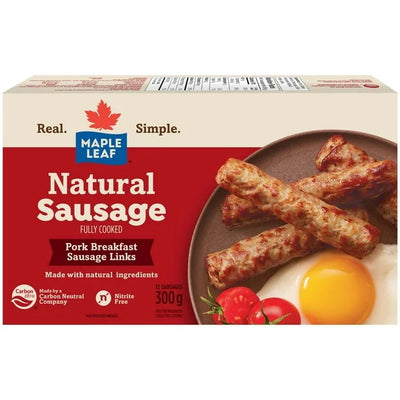 MAPLE LEAF NATURAL SAUSAGE [300 g]