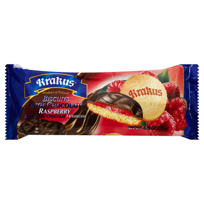 KRAKUS CHOC RASPBERRY BISCUIT [135 g]