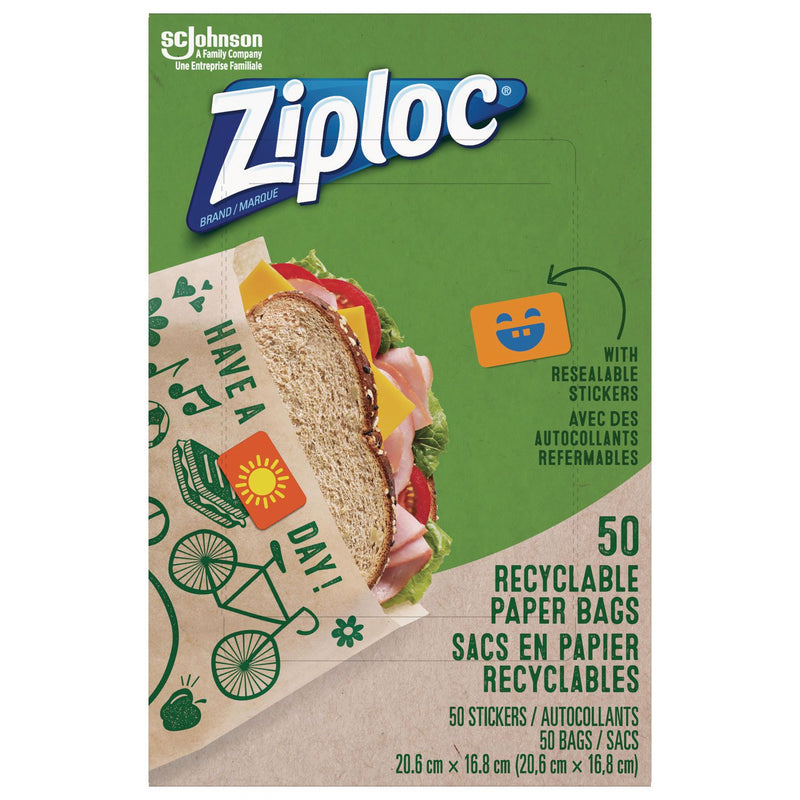 ZIPLOC PAPER SANDWICH BAGS [50 pcs]