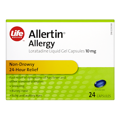 Life Brand Allertin Soft Gels, 24 Pack