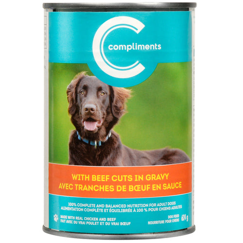 COMPLIMENTS DOG BBEF CUTS [624 g]