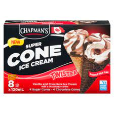 CHAPMANS CHOOLATE TWISTER CONE [960 ml]