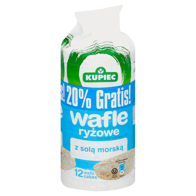 KUPIEC RICE CAKES SEA SALT [120 g]