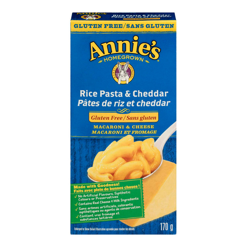 ANNIES GF RICE CHEDDAR PASTA [170 g]