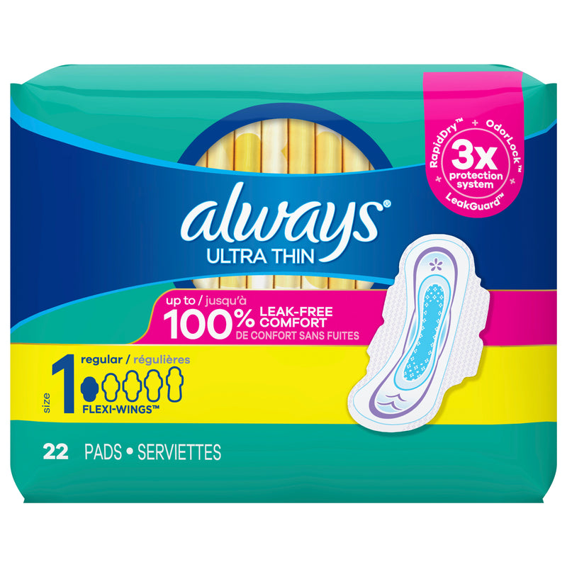 ALWAYS THIN REGULAR PADS [22 pcs]