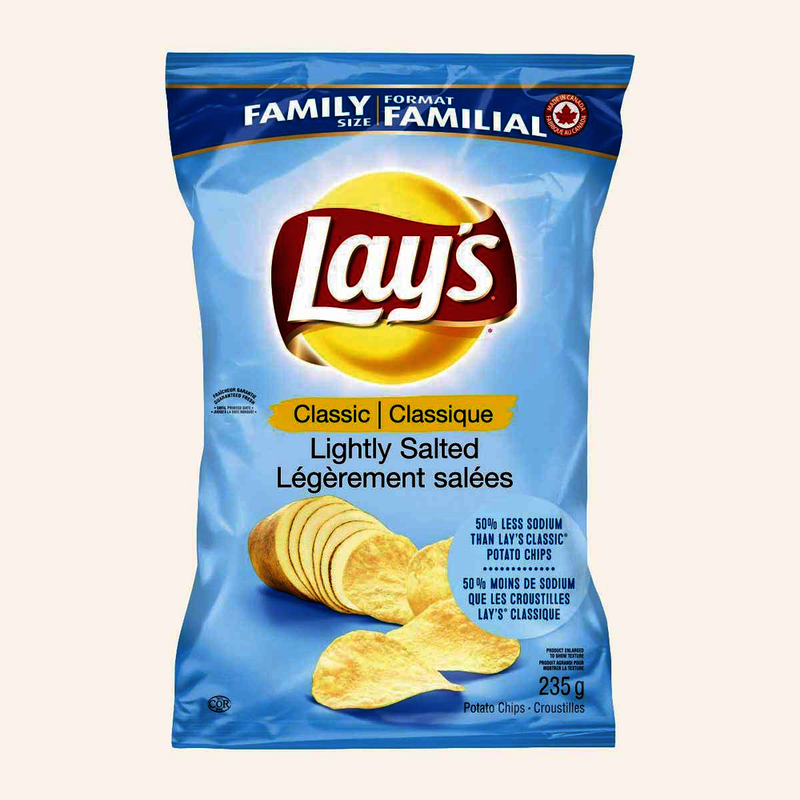 LAYS CLASSIC LIGHTLY SALT CHIP [235 g]