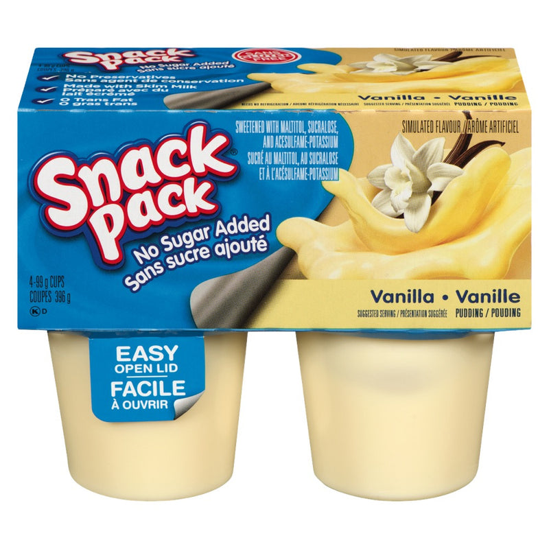 HUNTS NSA VANILLA PUDDING [4 pkg]