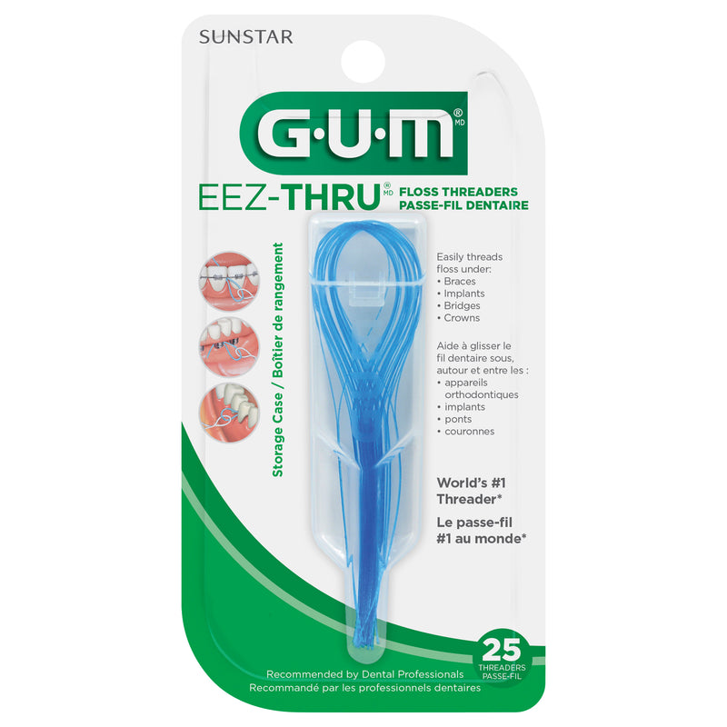 GUM Eez-Thru Floss Threaders, 25 ct.