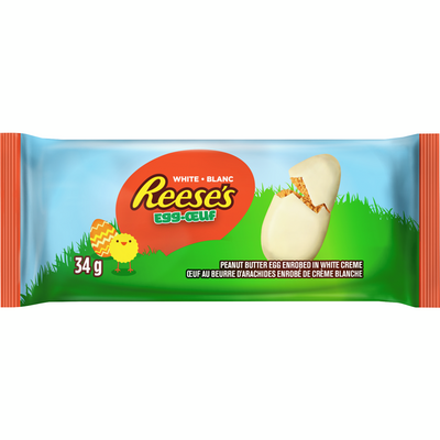 Reese's Peanut Butter Egg Enrobed In White Cream, 34 g