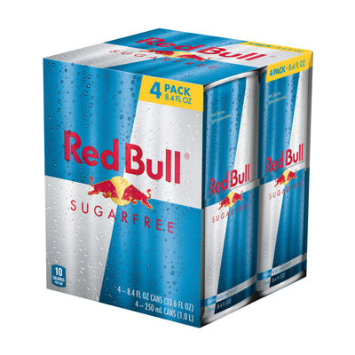 RED BULL SUGAR FREE [4 pkg]