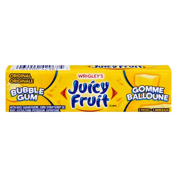 JUICY FRUIT BUBBLE GUM [5 pcs]