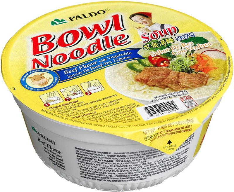 Paldo Beef Noodle Bowl, 102g