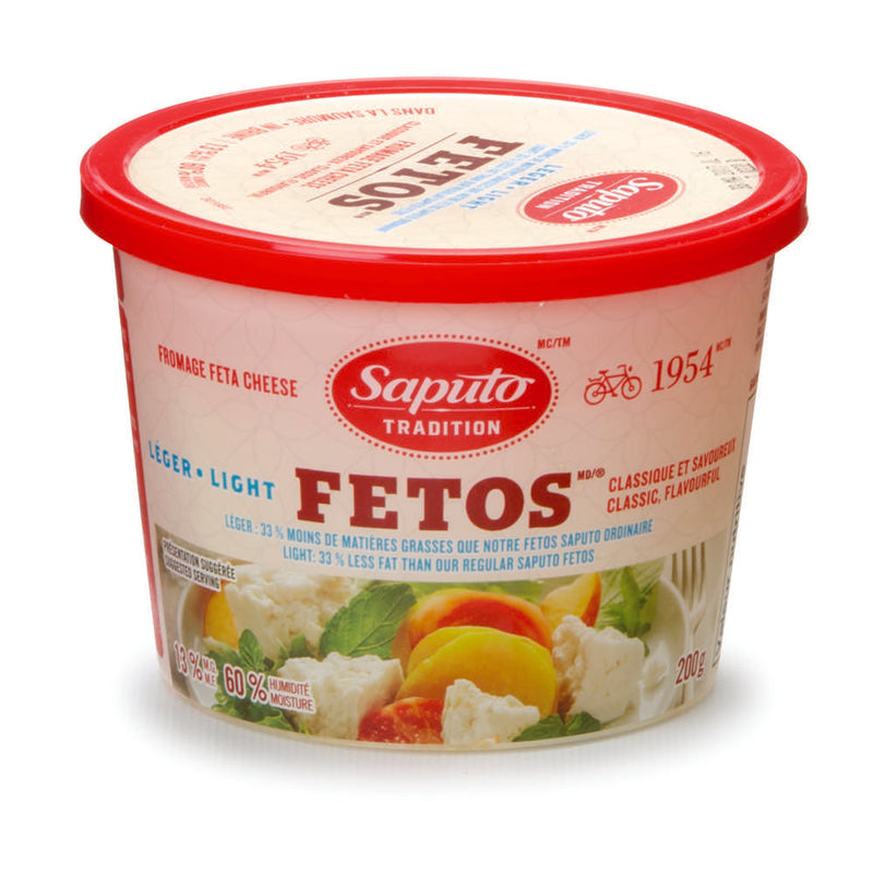 Saputo Light Feta Cheese Crumbles, 200 g