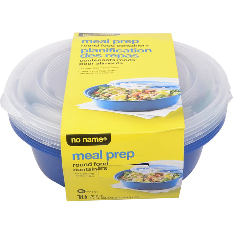 NN MEAL PREP ROUND CONTAINERS [5 pcs]