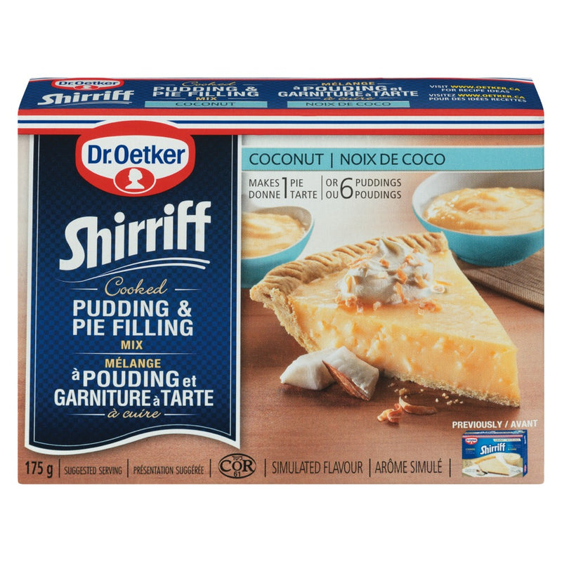 Dr Oetker Shirriff Coconut Pudding & Pie Filling Mix, 175 g