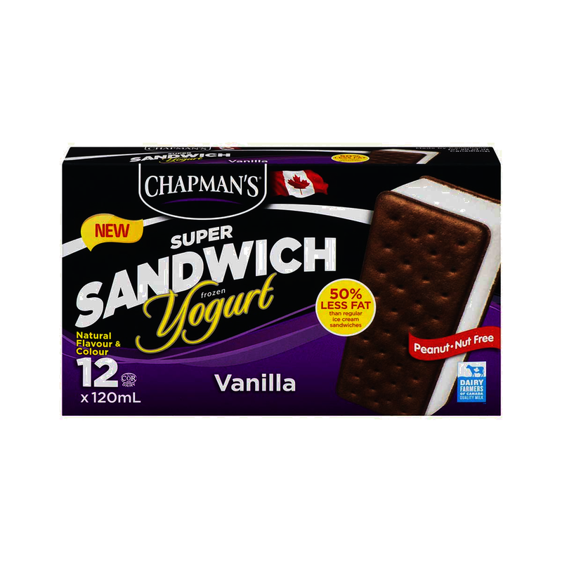 CHAPMANS VAN YOGURT SANDWICH [12 pkg]