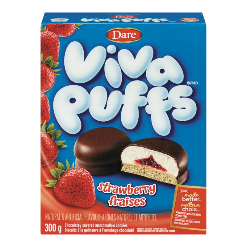 VIVA STRAWBERRY PUFFS [300 gr]
