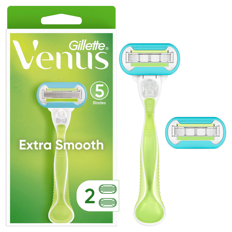 Gillette Venus Embrace 5 Blade 1 Razor 2 Cartridges, 1 ct