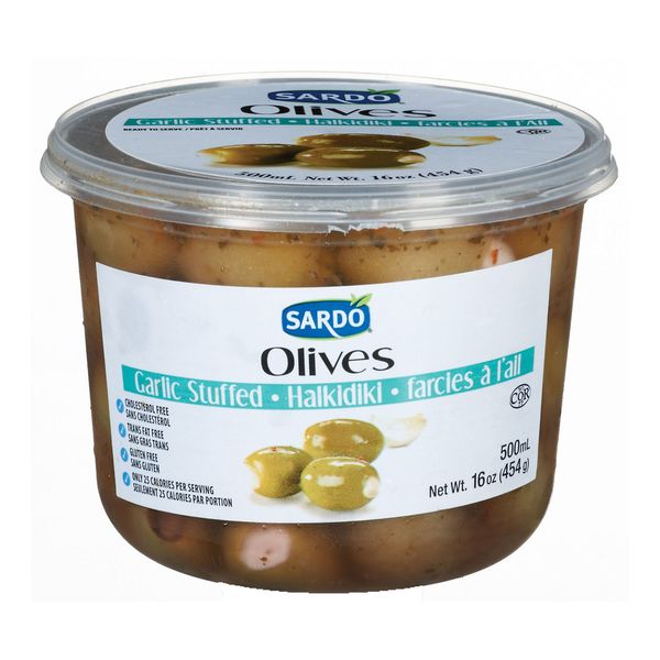 SARDO GARLIC STUFFED OLIVE [500 g]