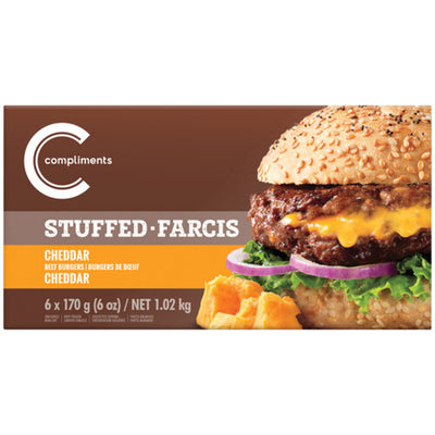 COMPLIMENTS CHED BEEF BURGERS [680 g]