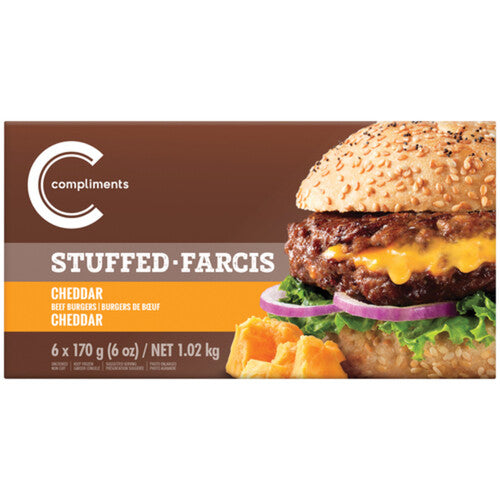 COMPLIMENTS CHED BEEF BURGERS [680 g]