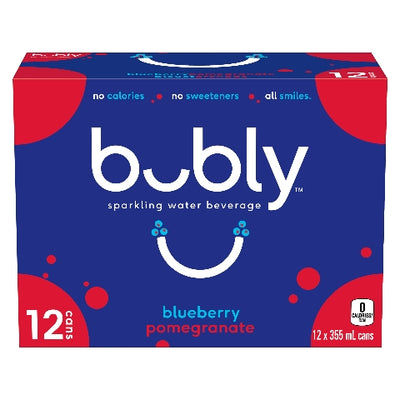 BUBLY BLUE RASPBERRY POM [12 pkg]