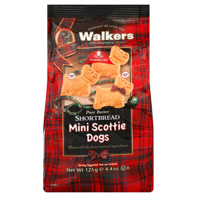 Walkers Pure Butter Mini Scottie Dogs Shortbread, 125 g