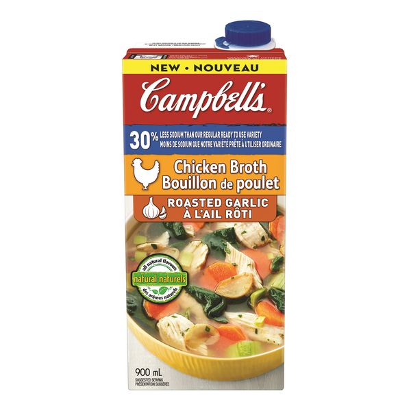 CAMPBELLS GARLIC CHICKEN BROTH [900 ml]