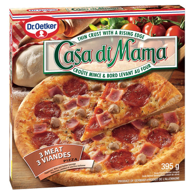 CASA DI MAMA PIZZA 3 MEAT [395 g]