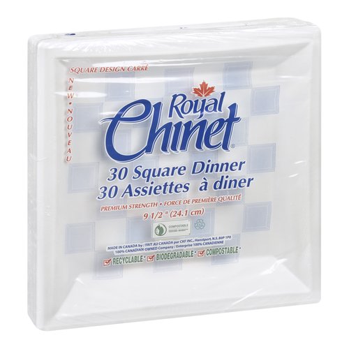 ROYAL CHINET SQUARE DINNER [30 pkg]