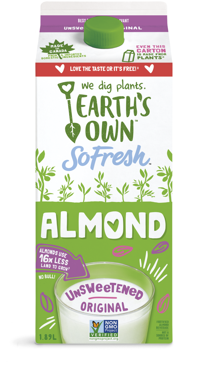 EARTHS OWN UNSWEET ALMOND [1.89 ltr]