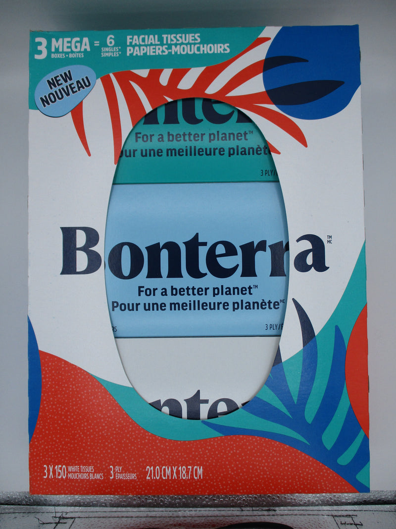 BONTERRA FACIAL TISSUE [3 pkg]