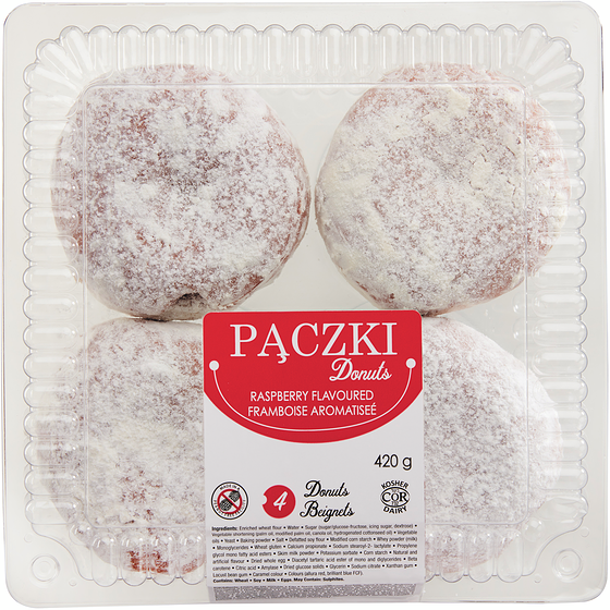PACZKI DONUTS RASPBERRY 420 g