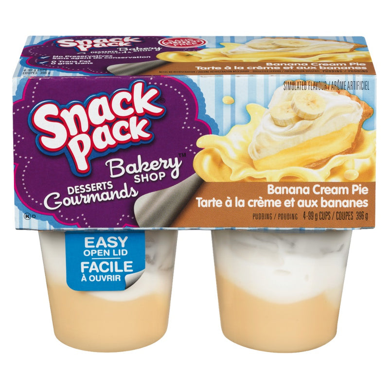 HUNTS BANANA CREAM PIE PUDDING [4 pkg]