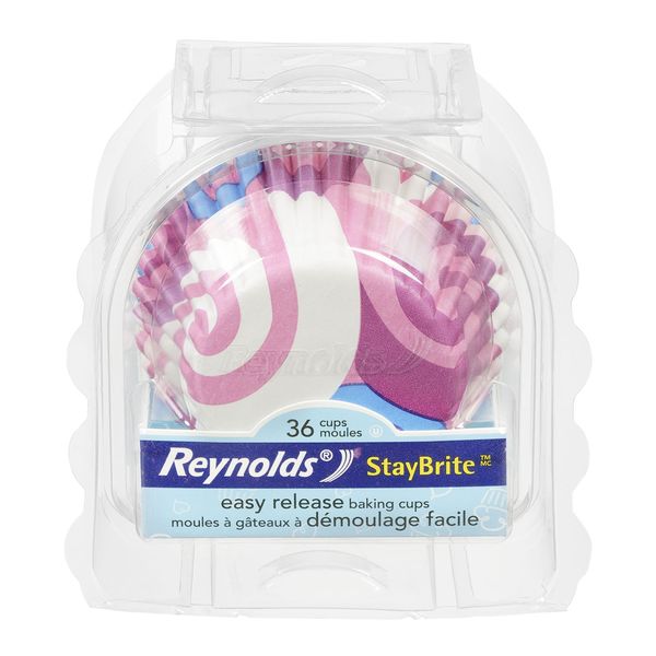 STAY BRITE BAKING CUP PINK/BLU [1 ea]
