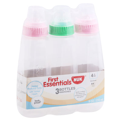 NUK ESSENTIALS 3 PACK BOTTLE [1 ea]