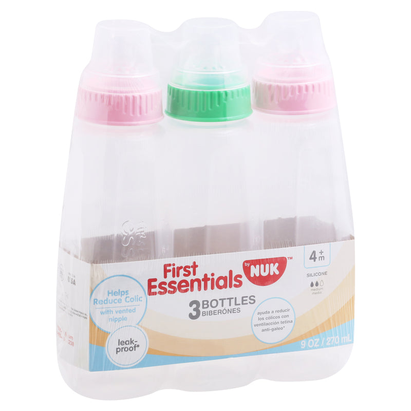 NUK ESSENTIALS 3 PACK BOTTLE [1 ea]