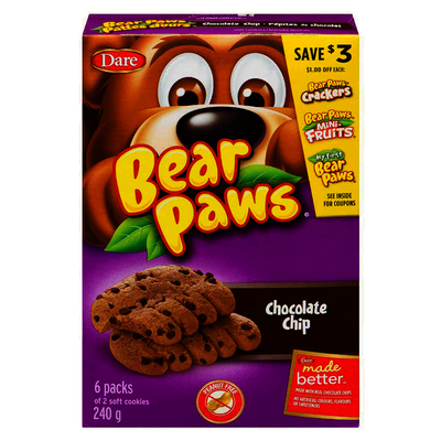 BEAR PAWS CHOCOLATE CHIP [240 g]