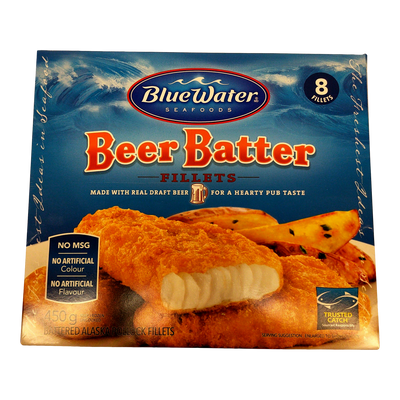 BLUEWATER BEER BATTER FILLETS [450 g]