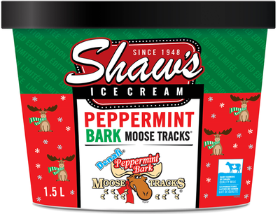 SHAWS PEPP BARK ICE CREAM [1.5 ltr]