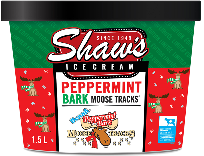 SHAWS PEPP BARK ICE CREAM [1.5 ltr]
